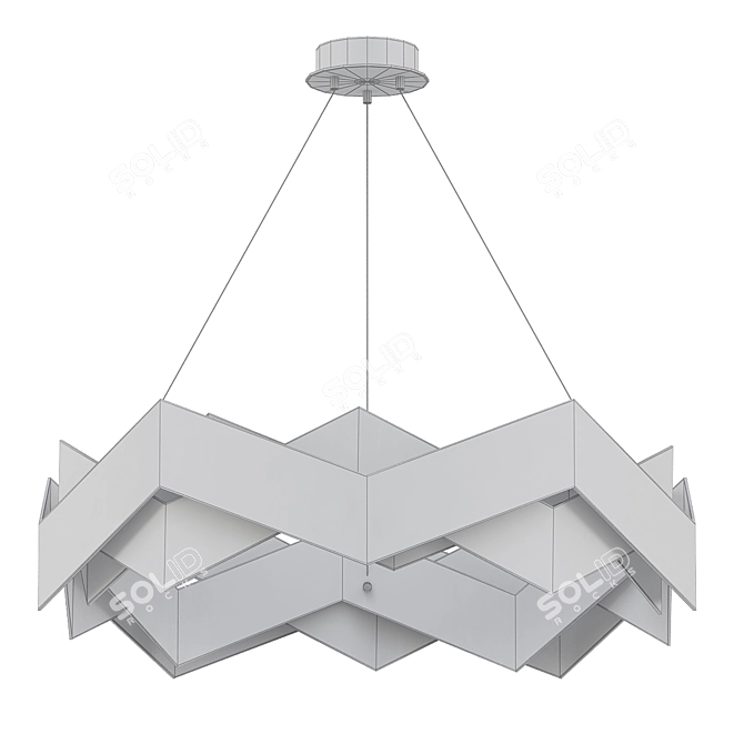Elegance Illuminated: MALIKA Pendant Lamp 3D model image 2