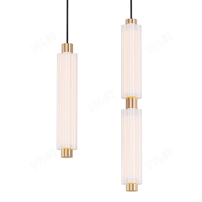 Modern Metropol Pendant Light 3D model image 1