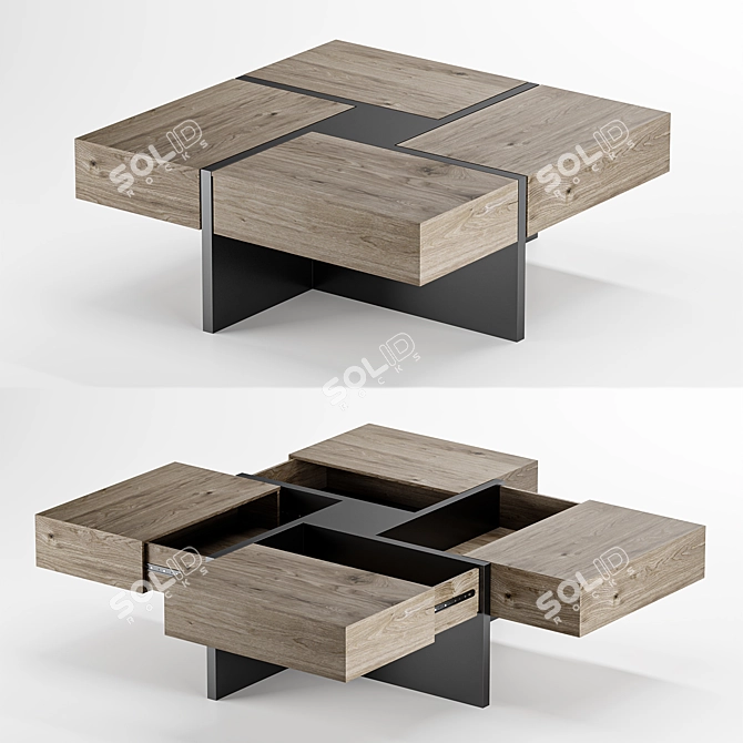 Elegant Lipscomb Coffee Table 3D model image 1