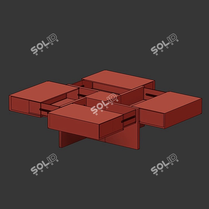 Elegant Lipscomb Coffee Table 3D model image 2