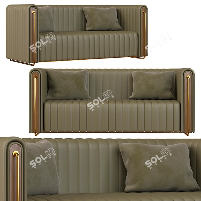 Rivers Sofas: Stylish and Spacious 3D model image 1