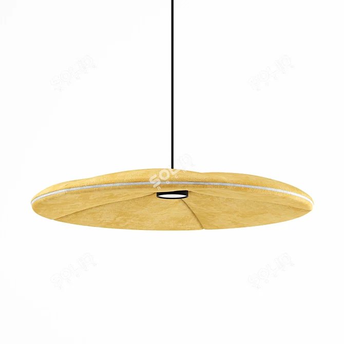 Sleek Lily Sound Lamp 3D model image 5