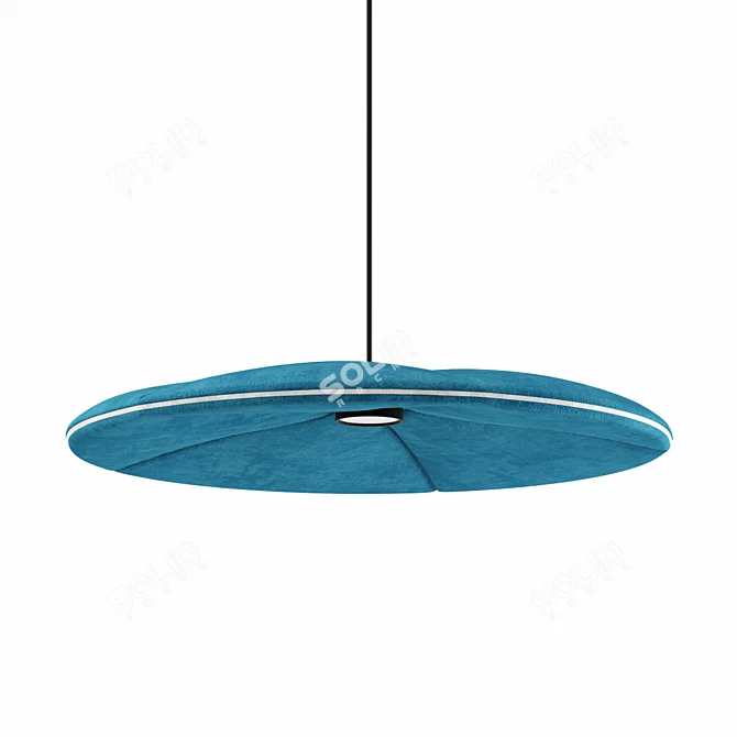 Sleek Lily Sound Lamp 3D model image 7