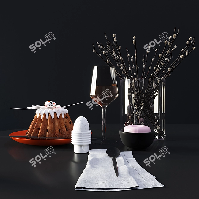 Easter Delight Decor Set 3D model image 10