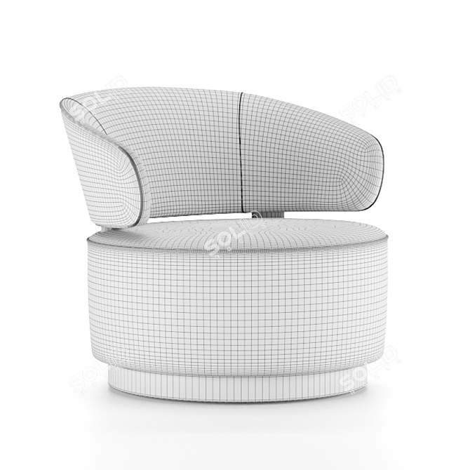 Elegant Carrie Arm Chair: Artefacto 3D model image 3