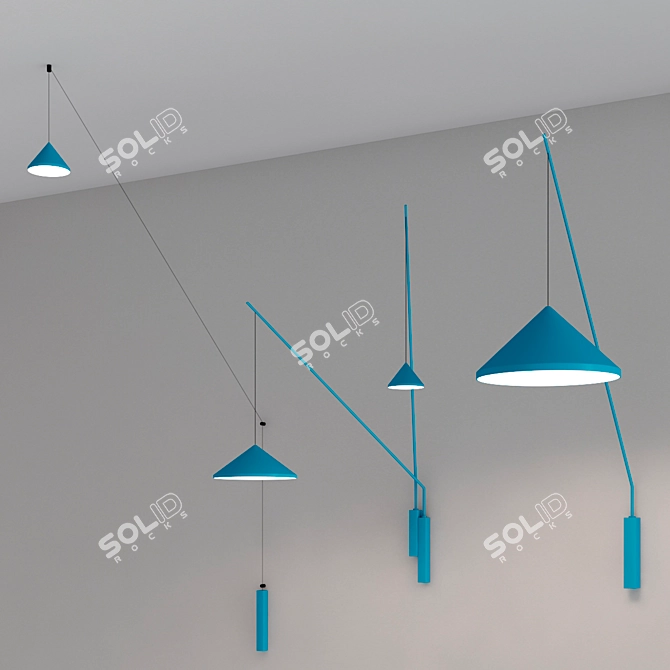 North Wall Lamp Collection: Surprising Lighting Effect 3D model image 4