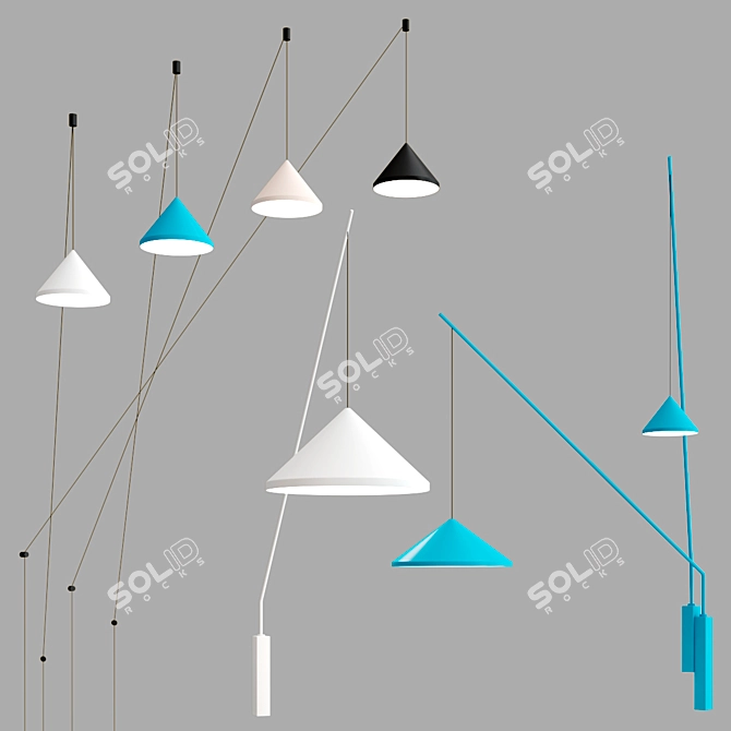 North Wall Lamp Collection: Surprising Lighting Effect 3D model image 5