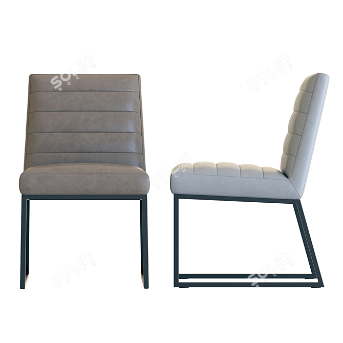 C&B Channel Dining Chair: Sleek Design, Premium Quality 3D model image 6