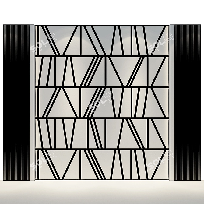 Modern Wall Panel 45 - Stylish Statement for Any Space 3D model image 2