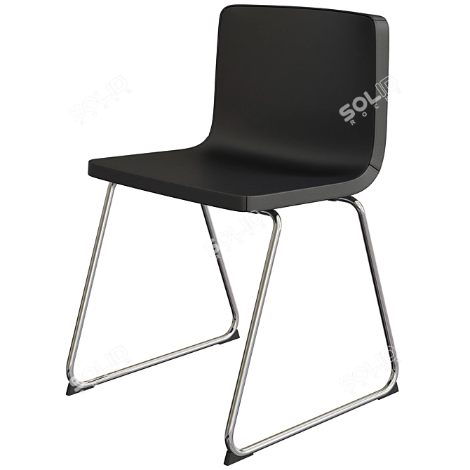 Bernhard Chrome Chair 3D model image 8