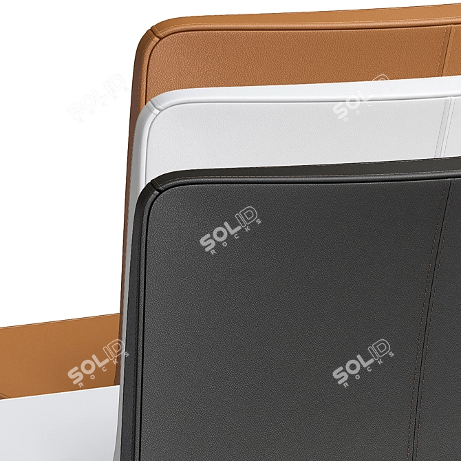 Bernhard Chrome Chair 3D model image 11