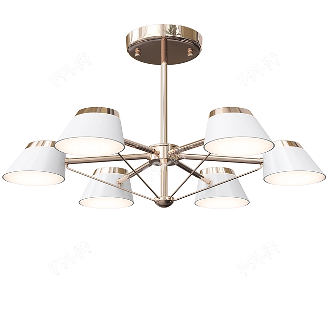 Elegant Gloria Chandelier by Anzazo 3D model image 2