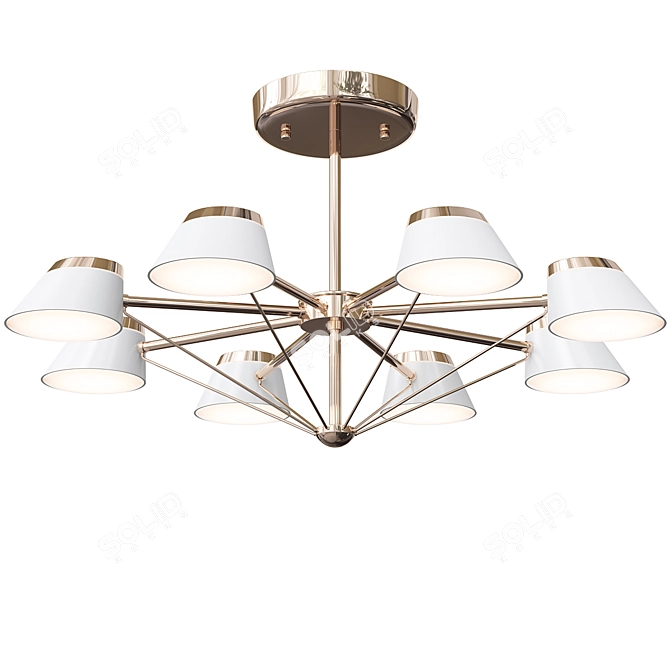 Elegant Gloria Chandelier by Anzazo 3D model image 3