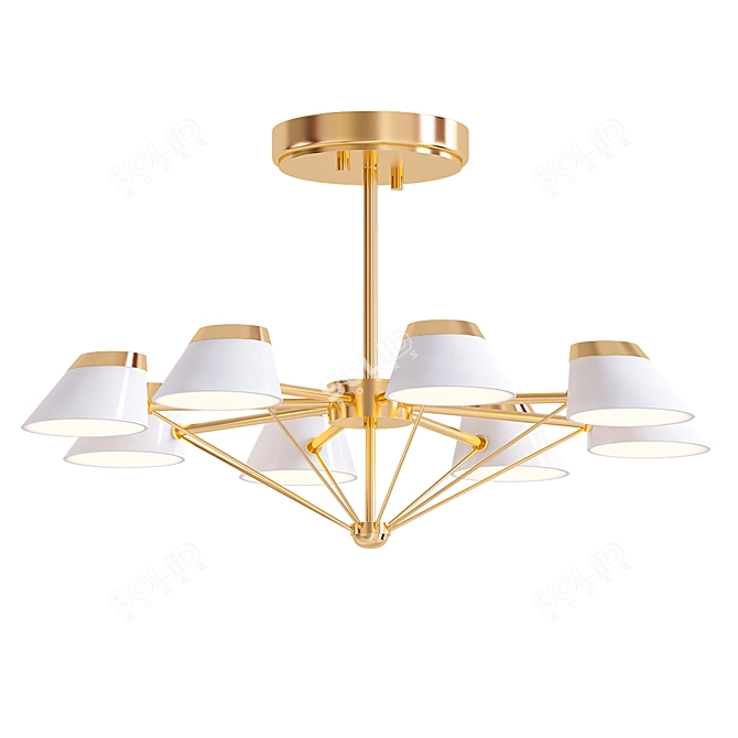 Gloria 2014 Suspension Light in Millimeters 3D model image 1