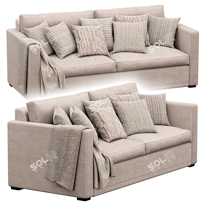 Delavega Romo Sofa: Modern Elegance in your Living Room 3D model image 3