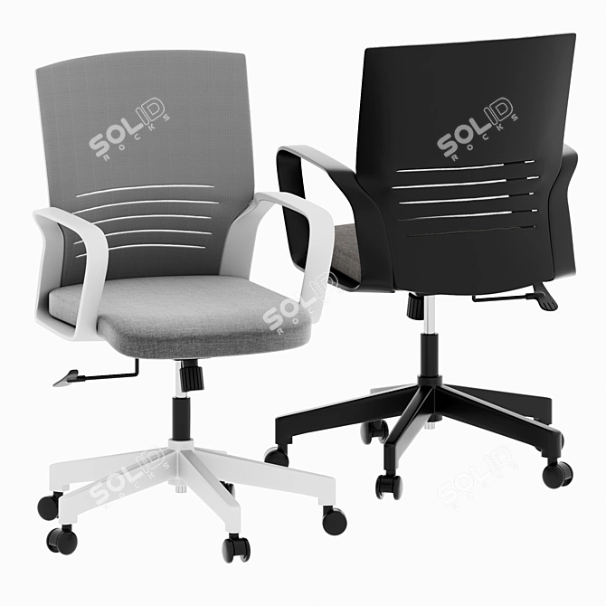 Elegant Eloyd Mesh Office Chair 3D model image 2