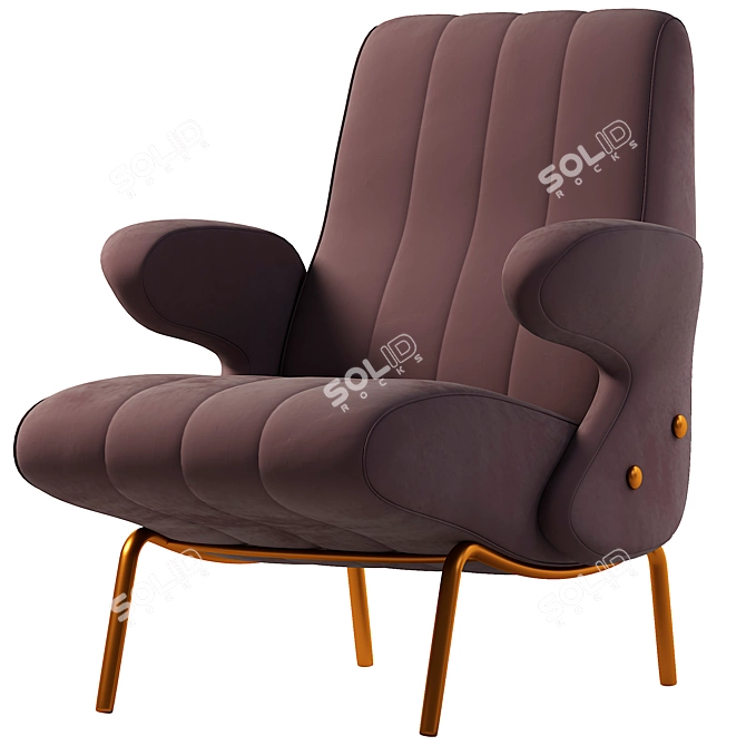 Modern Armchair: Stylish Comfort for Any Space 3D model image 3