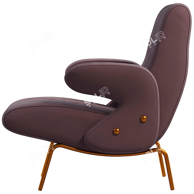 Modern Armchair: Stylish Comfort for Any Space 3D model image 4