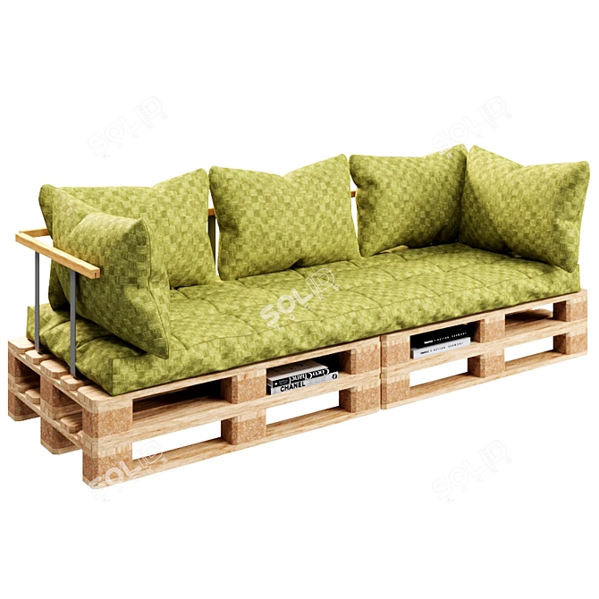 EcoPallet Sofa 3D model image 1