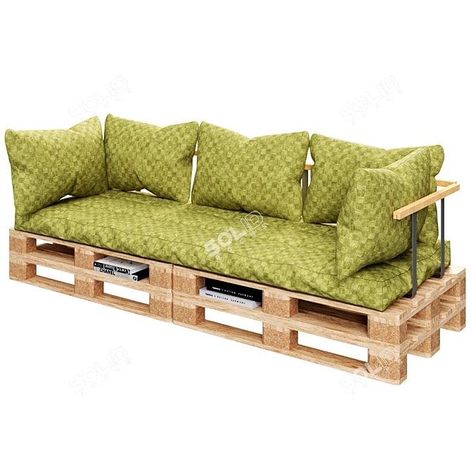 EcoPallet Sofa 3D model image 2