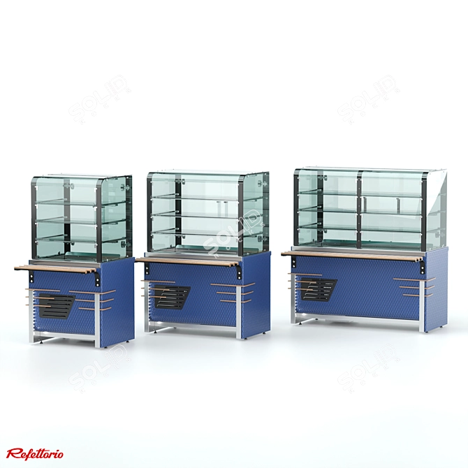 Refettorio RC2 Refrigerated Display Case 3D model image 3