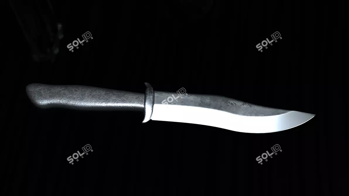 Low Poly Game Ready Knife 3D model image 3