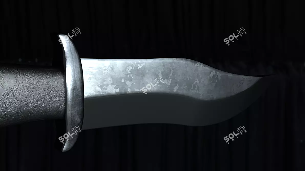 Low Poly Game Ready Knife 3D model image 4