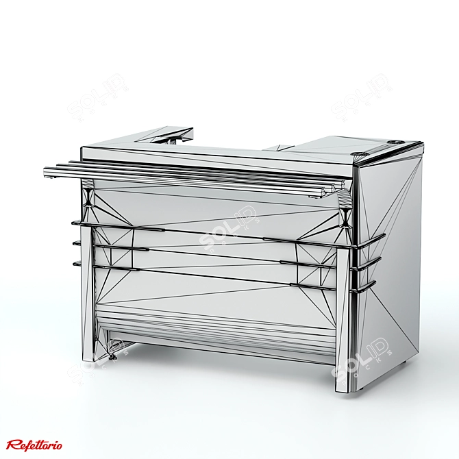 Refettorio Case RT1 - Professional Cash Counter 3D model image 7