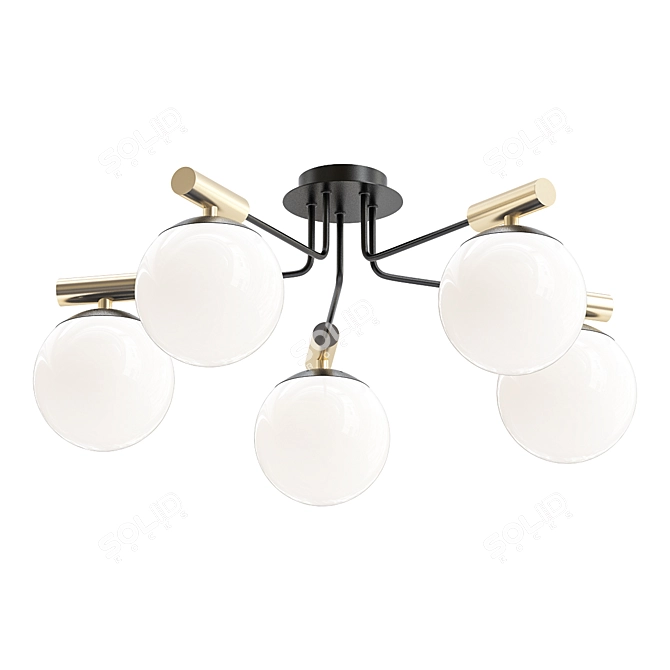 Sleek Freya Ceiling Light 3D model image 1