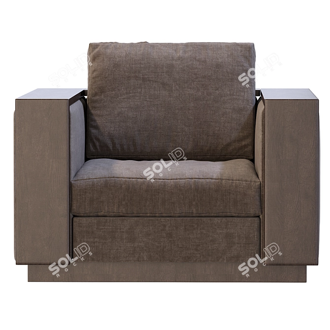 ROBLE Armchair: Modern Elegance for Any Space 3D model image 4