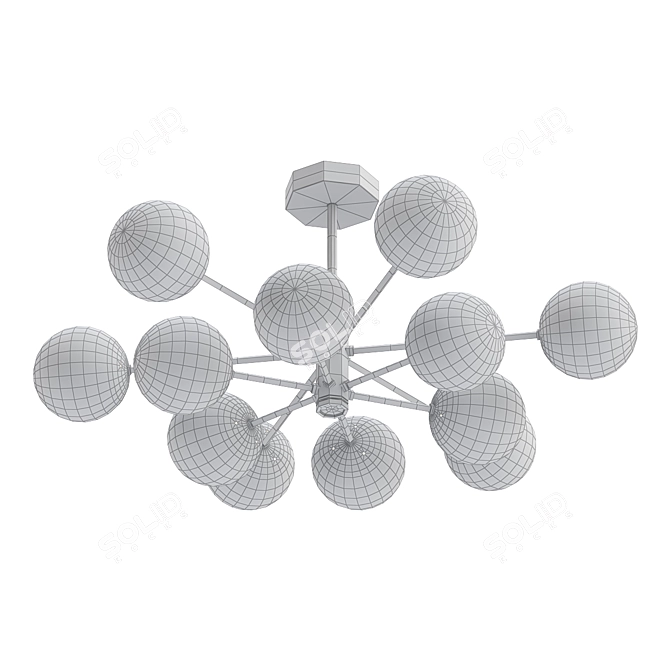Illuminating Spheres: Innovative Design Lamps 3D model image 2