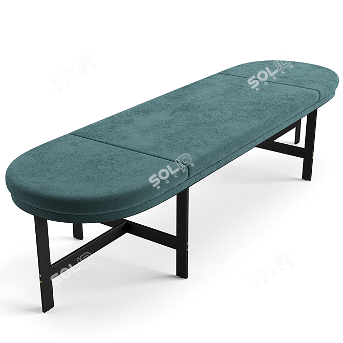 Contemporary Baxter Passepartout Bench 3D model image 5