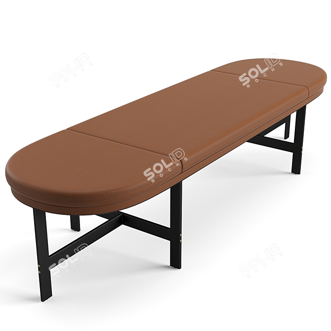 Contemporary Baxter Passepartout Bench 3D model image 6