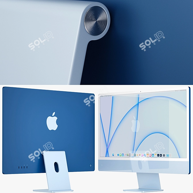 2021 Apple iMac 24" - Stunning Colors, Powerful Performance 3D model image 6