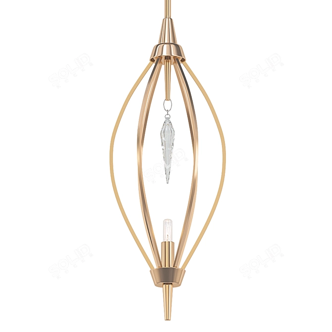 Elegant Bolero Pendant - Illuminate with Style 3D model image 1