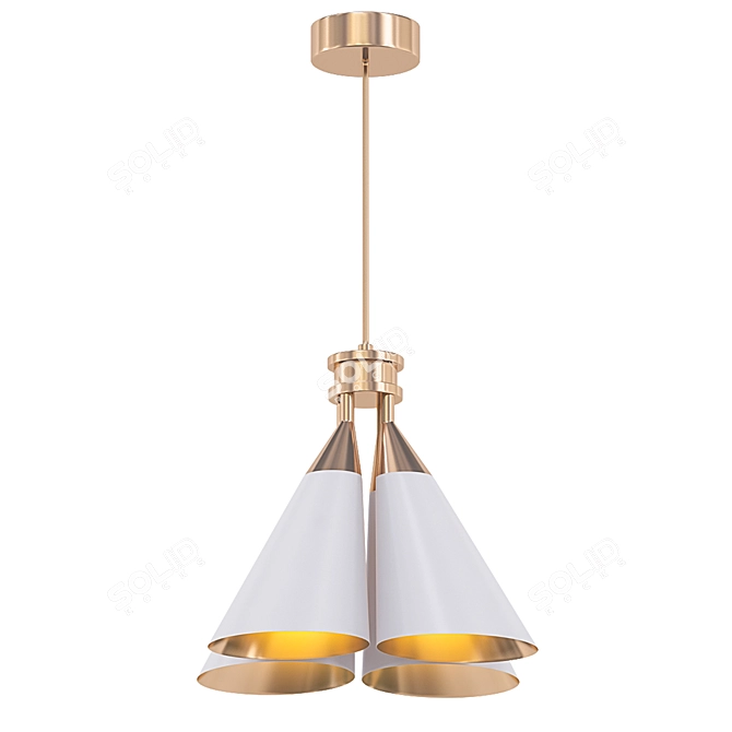 Illuminating Elegance: Madeleine Pendant 3D model image 1