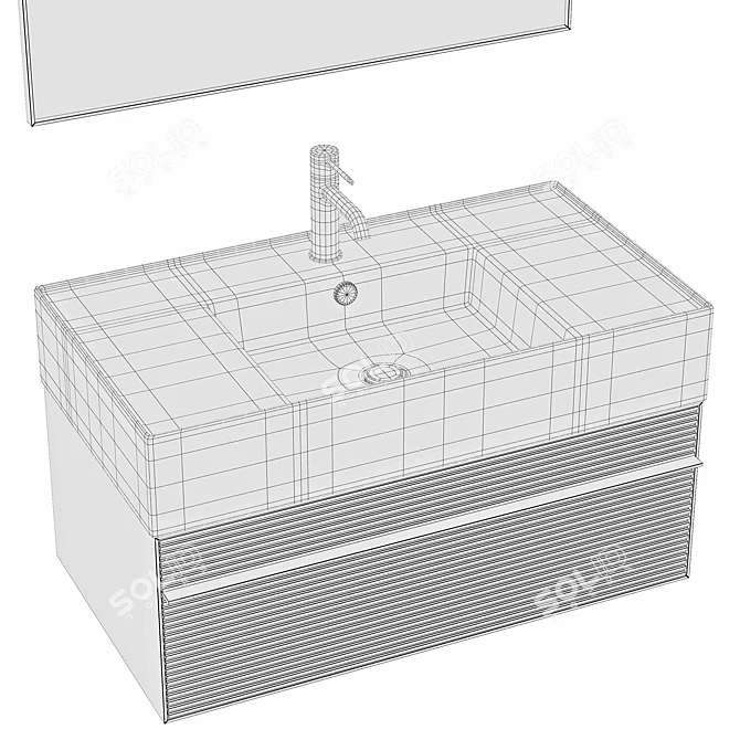 NOKEN ESSENCE C Bathroom Furniture- Compact, Stylish, Functional 3D model image 4