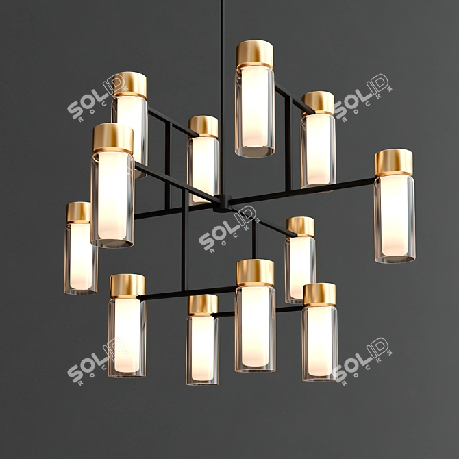 Elegant OSMAN Chandeliers by Tooy 3D model image 3