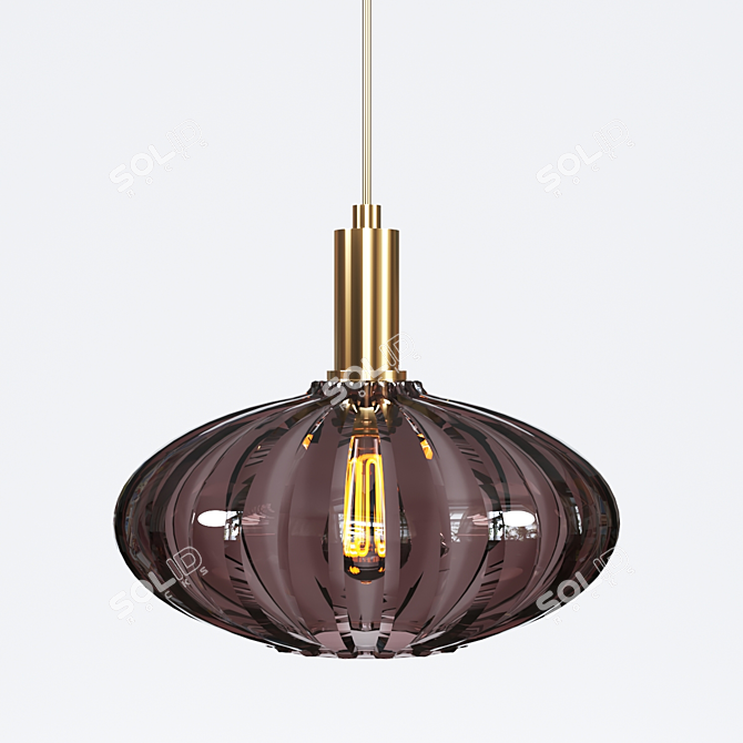 Minimalist Pendant Light 12: Sleek & Stylish 3D model image 2