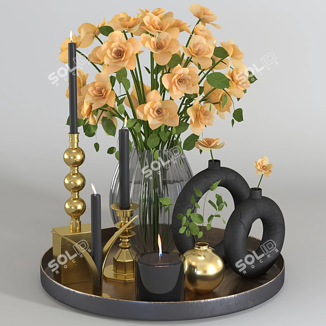 Versatile Decorative Set for Creative Spaces 3D model image 2