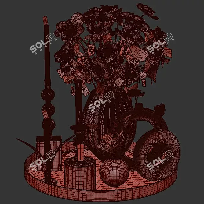 Versatile Decorative Set for Creative Spaces 3D model image 8