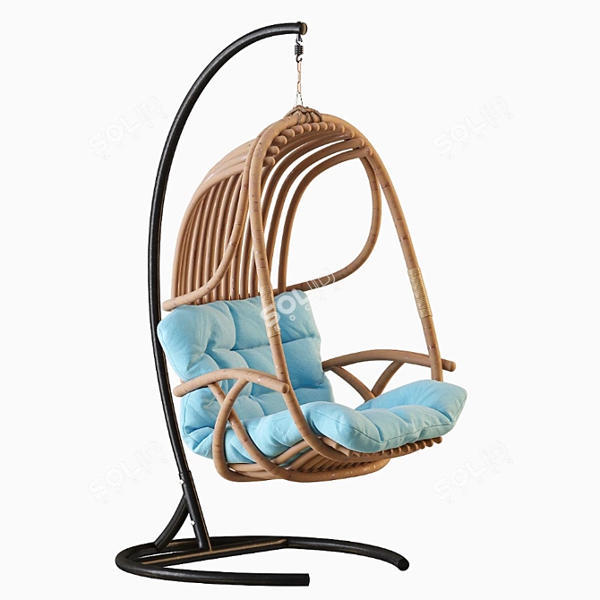 Suspended Swing Chair - Modern Design 3D model image 1