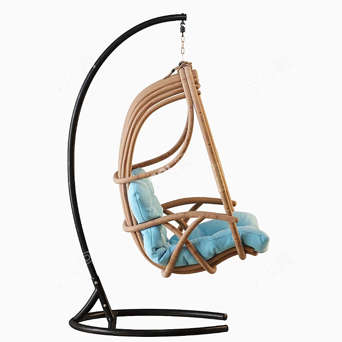 Suspended Swing Chair - Modern Design 3D model image 2