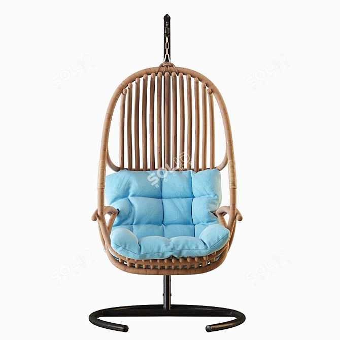 Suspended Swing Chair - Modern Design 3D model image 3