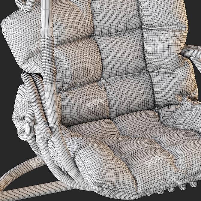 Suspended Swing Chair - Modern Design 3D model image 12