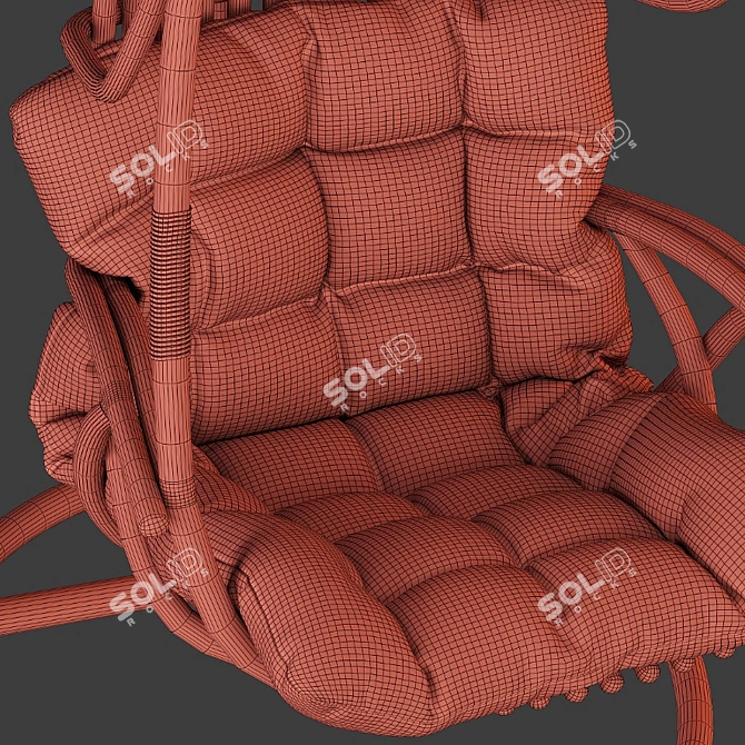 Suspended Swing Chair - Modern Design 3D model image 17