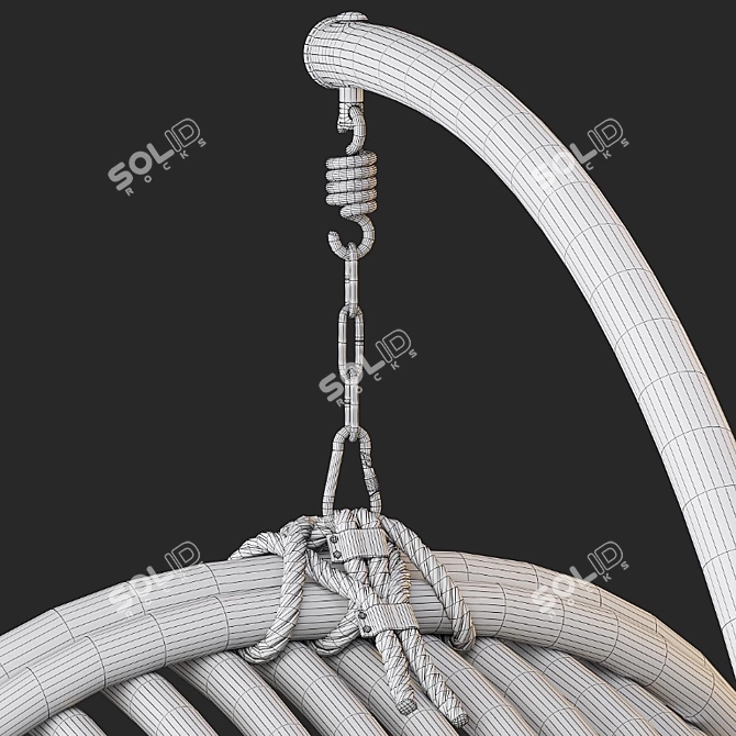 Suspended Swing Chair - Modern Design 3D model image 18