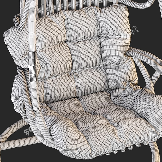 Suspended Swing Chair - Modern Design 3D model image 21