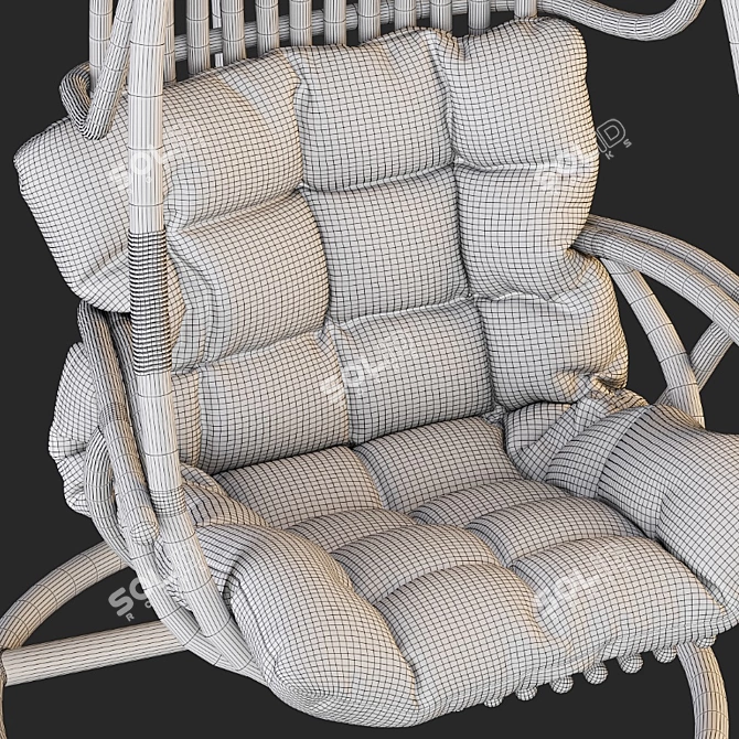 Suspended Swing Chair - Modern Design 3D model image 22