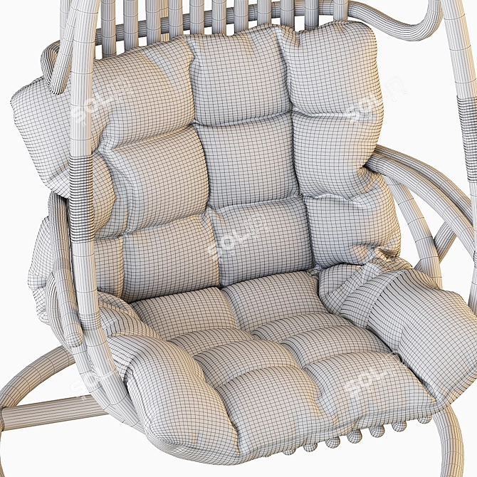 Suspended Swing Chair - Modern Design 3D model image 40